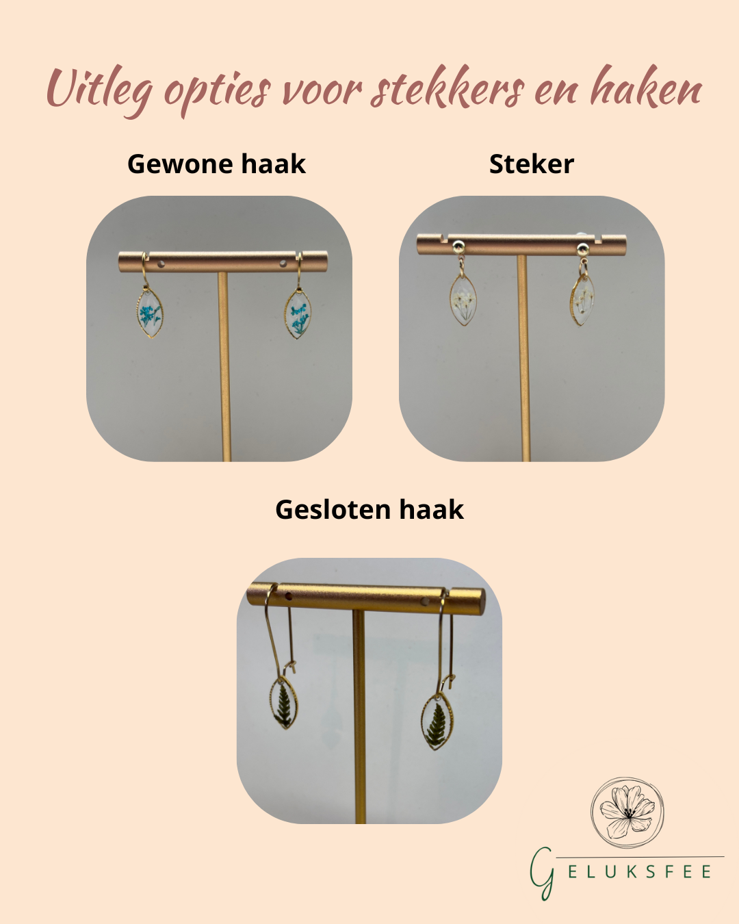 Fittonia Rond – Botanische Oorbellen