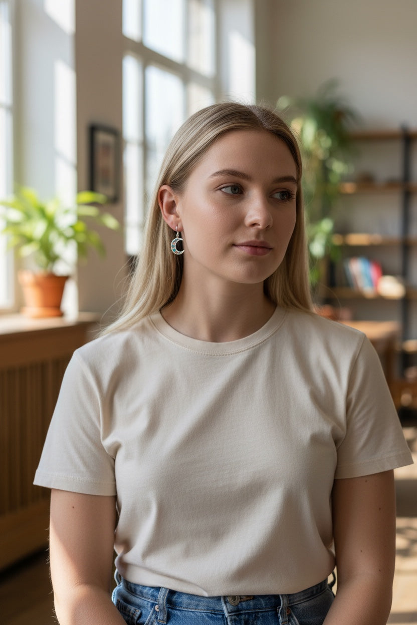 Wintermaan – Maantjes met Dille Bloemen - Zilveren variant