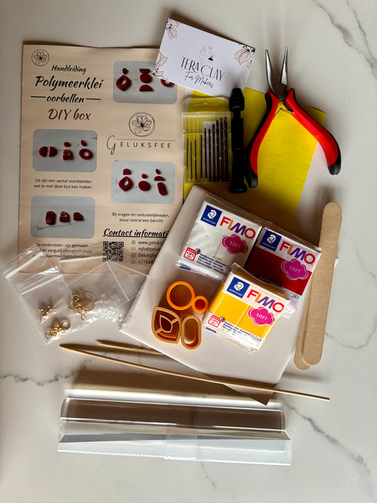DIY Box – Maak je eigen polymeerklei oorbellen (5 paar)