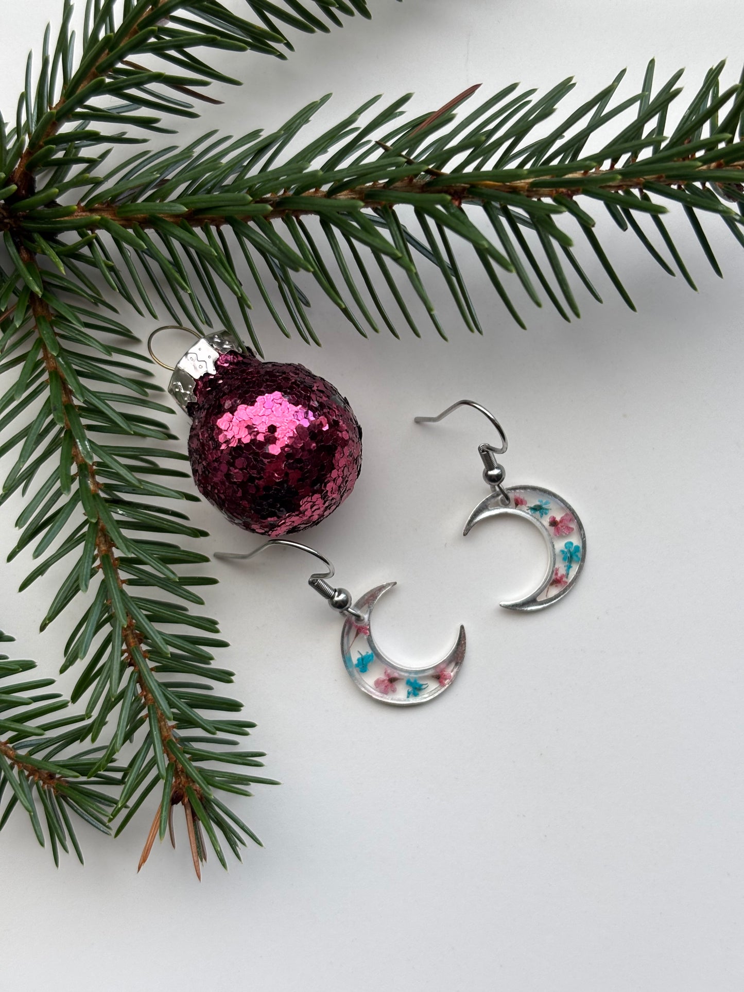 Wintermaan – Maantjes met Dille Bloemen - Zilveren variant