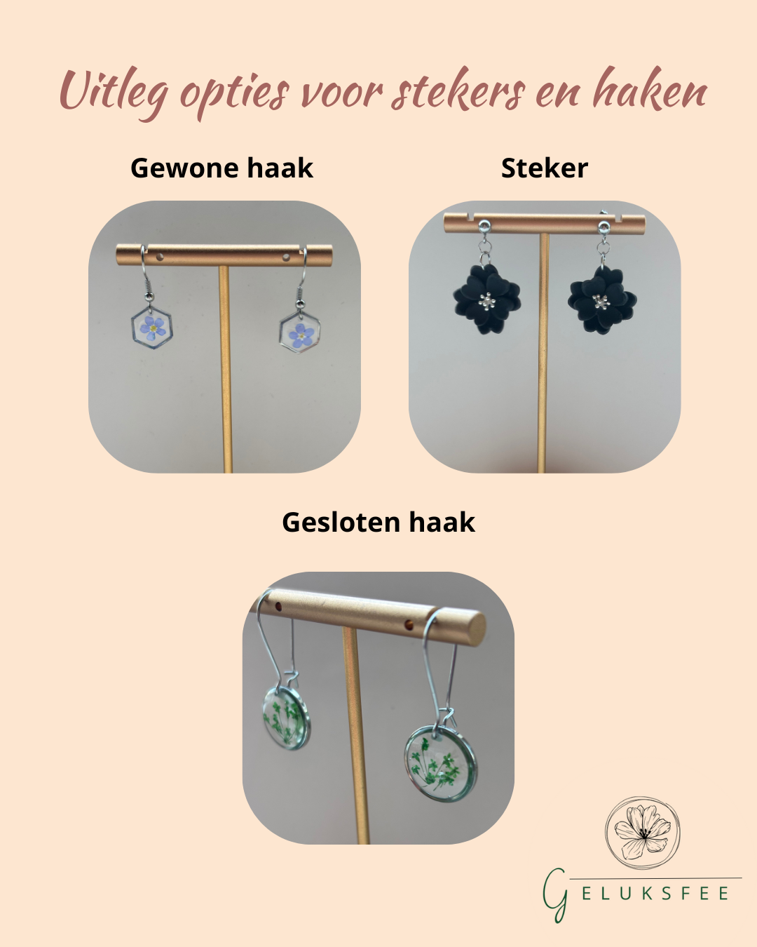 Elegante zilveren mini ovale oorbellen met witte dille en metallic rood